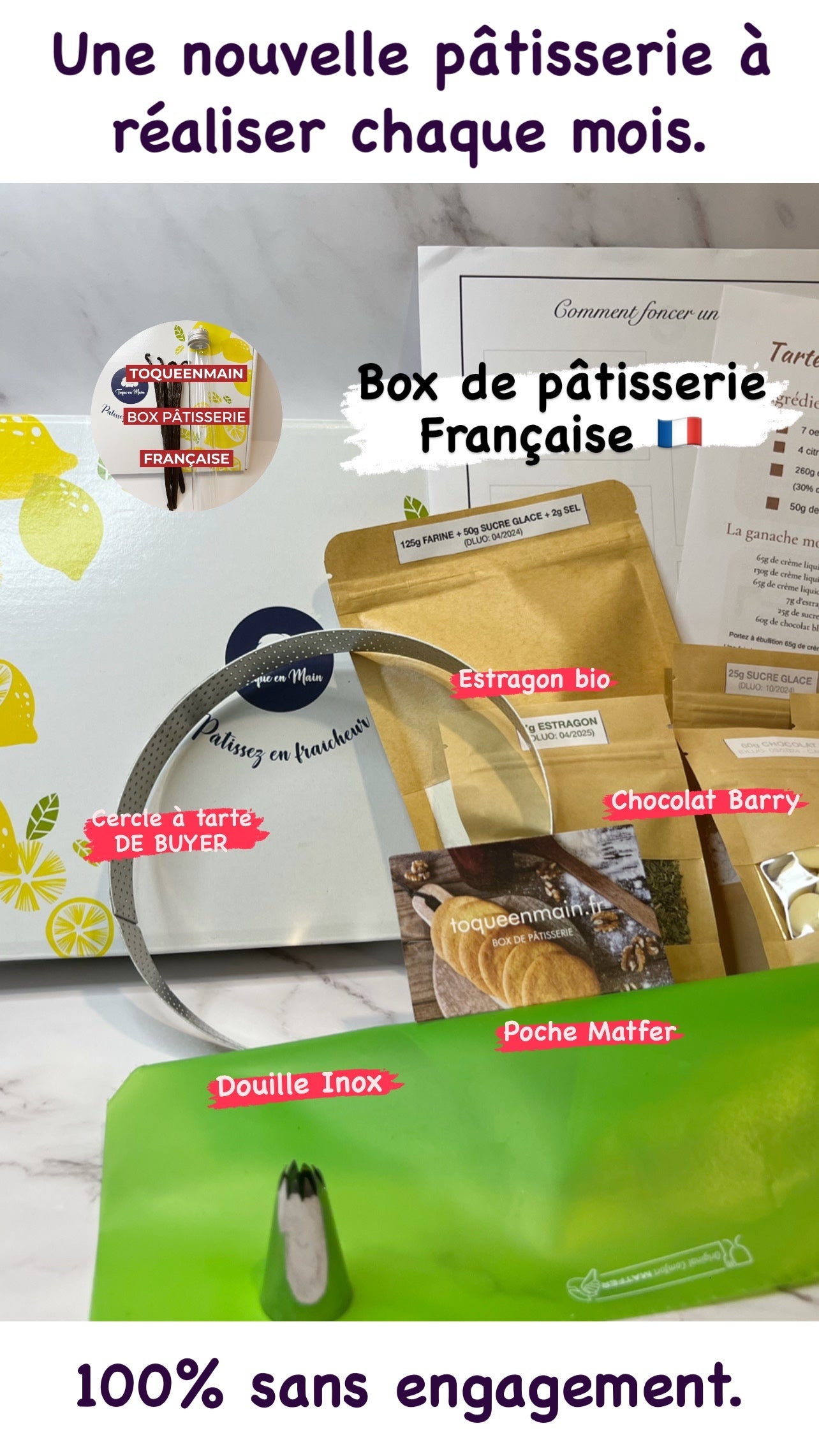 Box Pâtisserie Enfant - Activité en Famille par Abonnement Mensuel